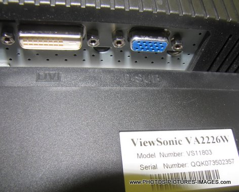 Viewsonic 22 In LCD Monitor RGB And DVI Inputs