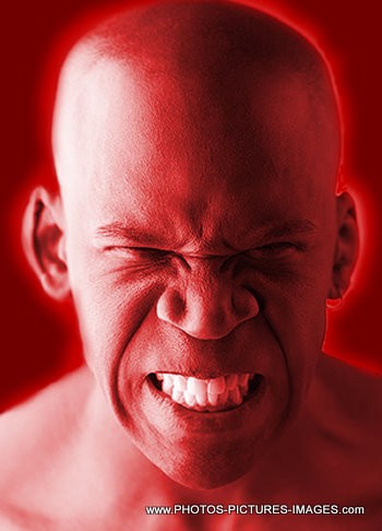 Angry Red Rage Face - Pissed Off