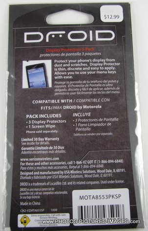 Motorola Droid A855 Screen Protector Verizon